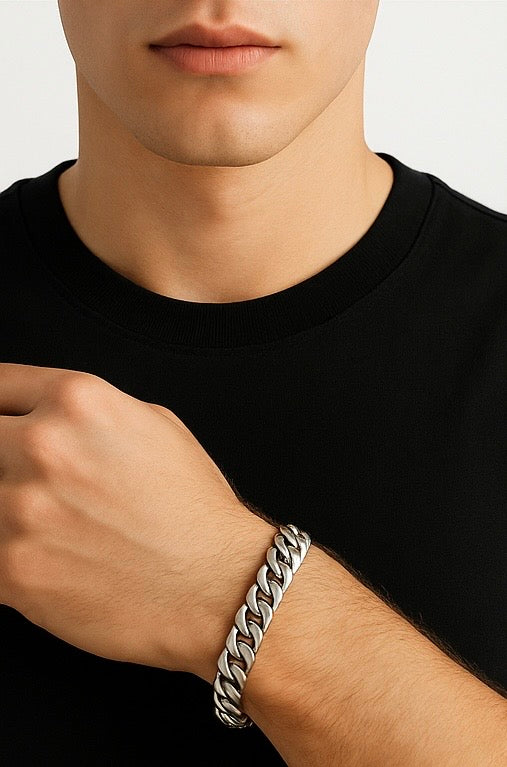 Cuban Chain Bracelet – Silver
