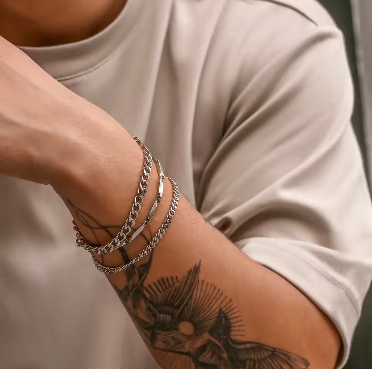 3-Piece Chain Bracelet Set