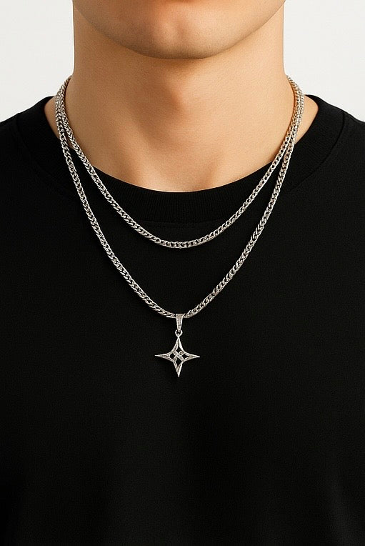 Double Layer Star Necklace