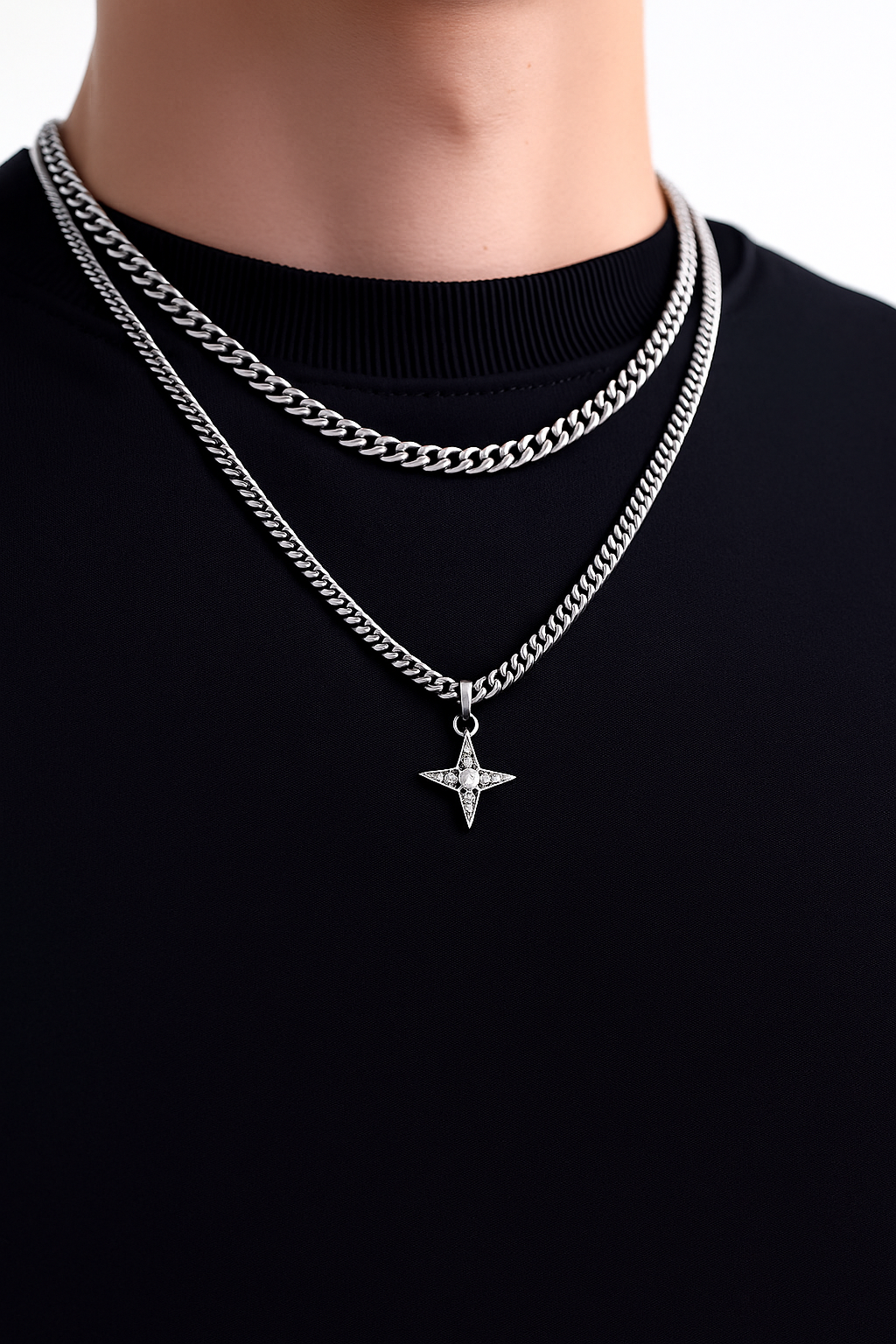 Double Layer Star Necklace